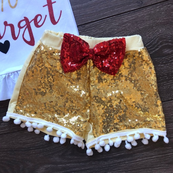 Toddler Girl Boutique Sequin Outfit Set - Picture 2 of 2